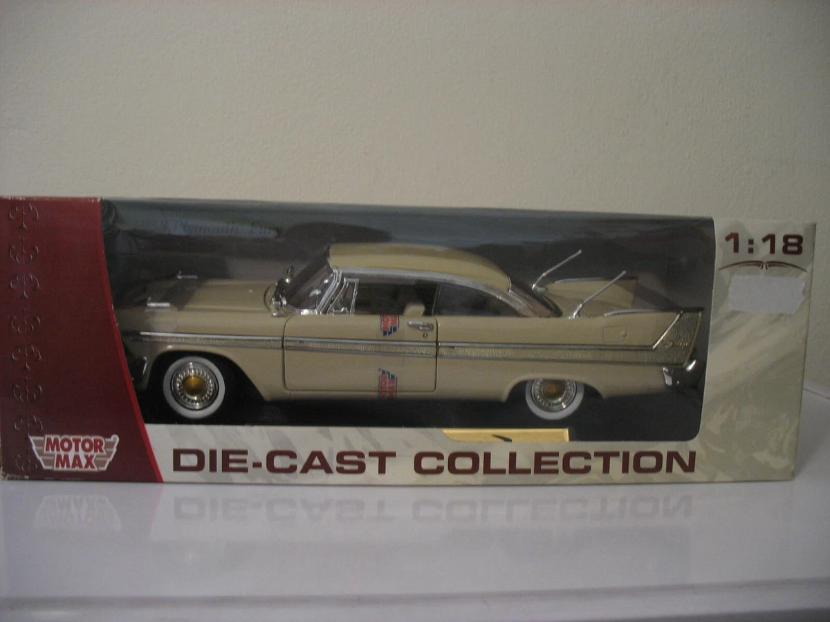 Miniature Plymouth Fury 1958 Noire – MOTORMAX – Échelle 1/18 – Occasion