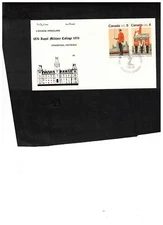 CANADA 1976  ROYAL MILITARY COLLEGE CENTENARY COMBO FDC cat #692--693  BOX 537