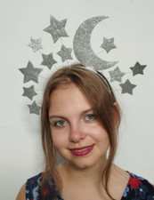 Headband Moon and stars crown Halloween headdress handmade