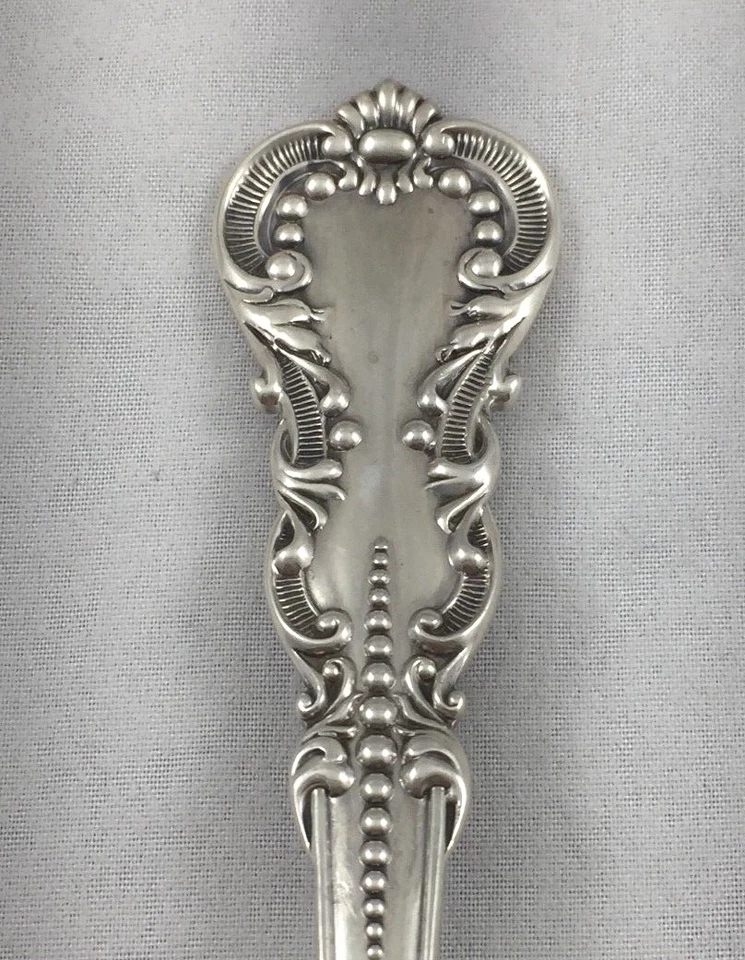 Pretty Frank M. Whiting Sterling Berry Serving Spoon- 7 1/2" - Image 2 of 4