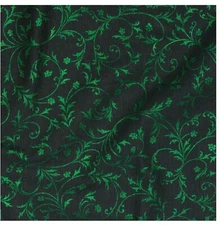 Season of Sparkle: Emerald Vines- Robert Kaufman Sold by the Yard