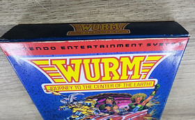 AUTHENTIC USED BOX AND MANUAL ONLY - NO GAME - WURM - NES