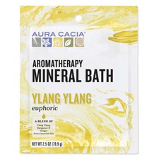 Aura Cacia Aromatherapy Mineral Bath Euphoric Ylang Ylang 2.5 oz