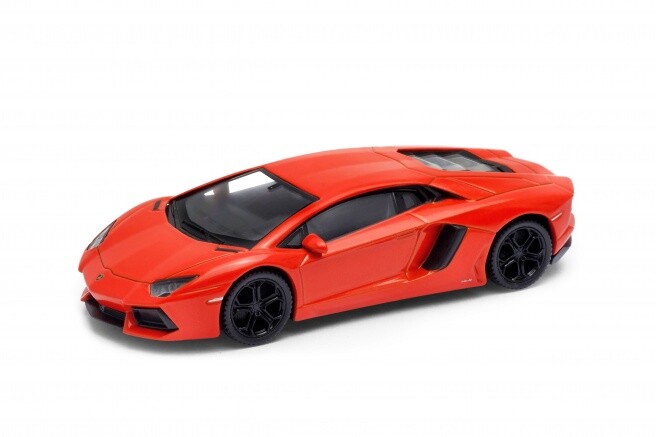 Welly Lamborghini Aventador Coupe Orange 1:43 Scale 4 Inch Diecast Model Car