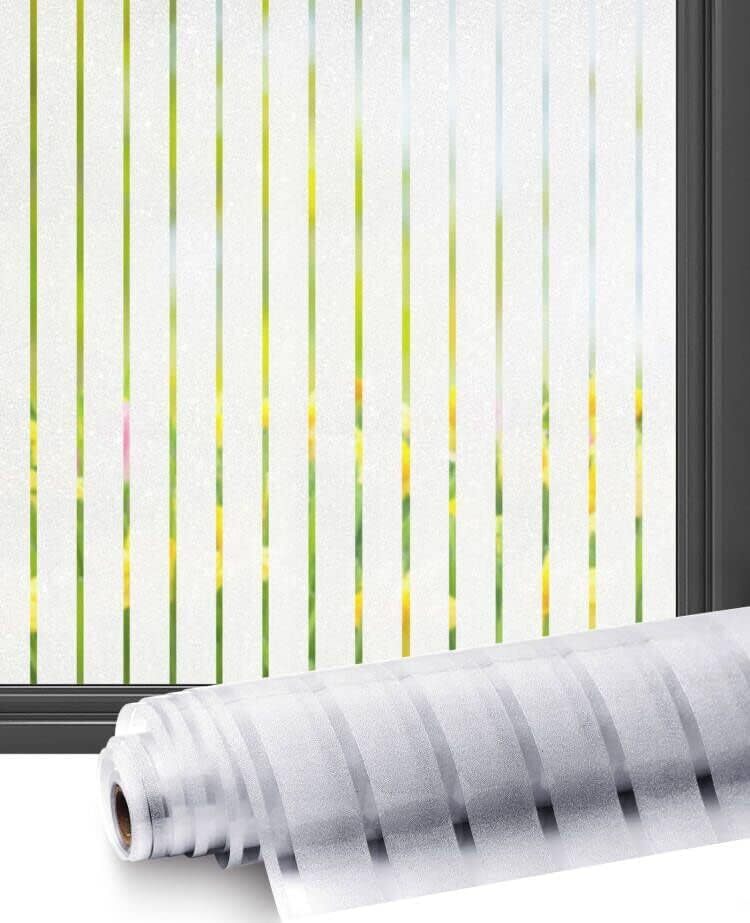 Neukids Schachbrett Türaufkleber - Buntglas Folie 2x 40x200cm