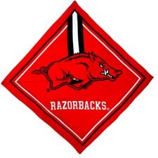 Arkansas Razorbacks 21" x 21"  Cotton Bandana Face Mask Head Band Handkerchief
