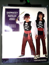 SHIPMATEY BOYS GIRLS NEW NIP PIRATE HALLOWEEN COSTUME medium 8/10 FUN WEAR 