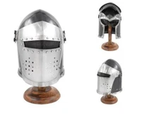 Medieval Warrior Barbuta Helmet Role Play Knight Medieval Helmet- 18 Guage Steel