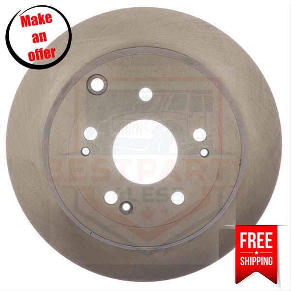 Raybestos 981041R Rear Brake Discs Carbon Steel 5 Lugs for 2013-2018 Acura RDX - Image 2 of 4