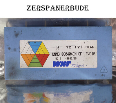 6 Wendeplatten WNMG 080404EN-CF TWC10 WNT Stahlbearbeitung Neu, mit Rechnung