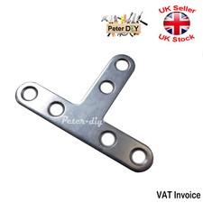 Flat Bracket "T Shape" Mending Plate Joiner Connector 70 x 50 x 13mm