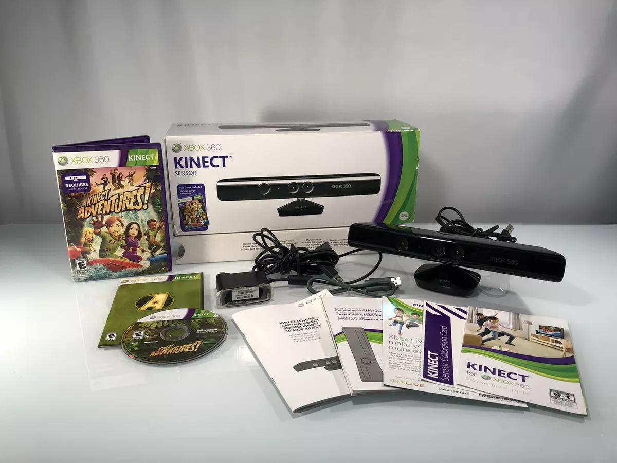 Console Xbox 360 4GB + Kinect Sensor + Game Kinect Adventures +