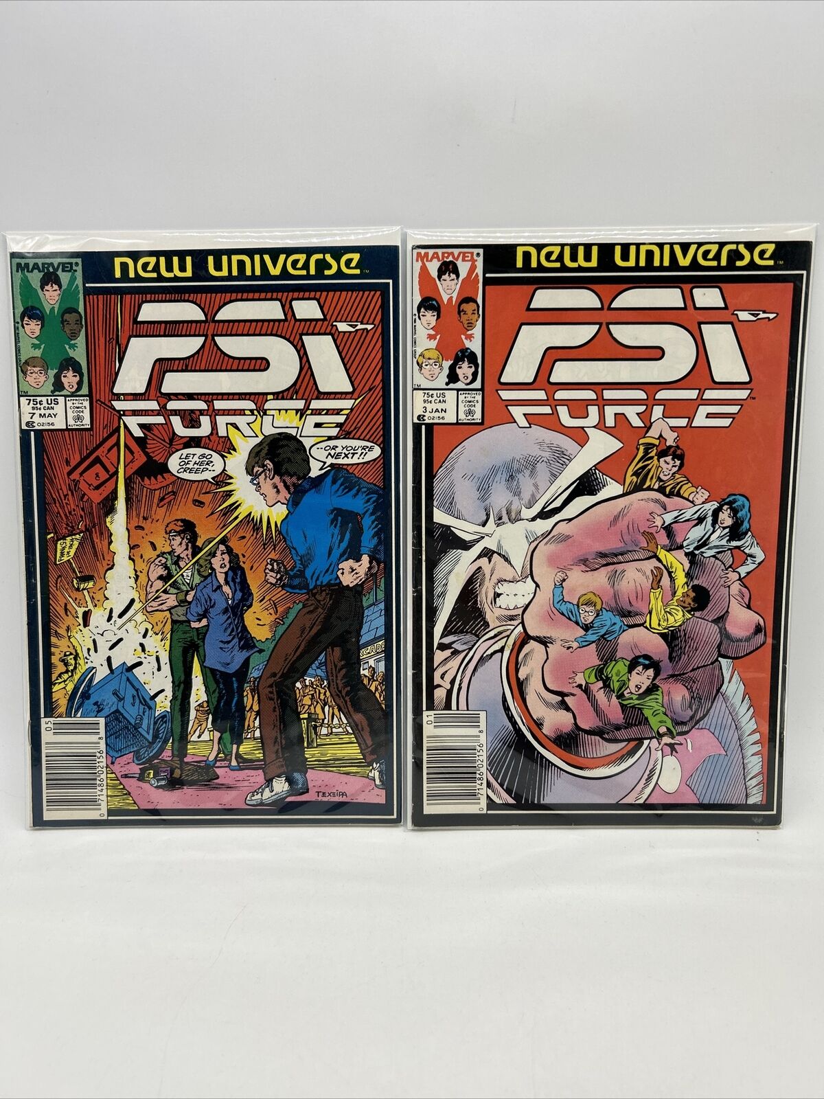 Marvel Comics New Universe PSI Force Vintage 1980s Lot Of 2 Comic Books