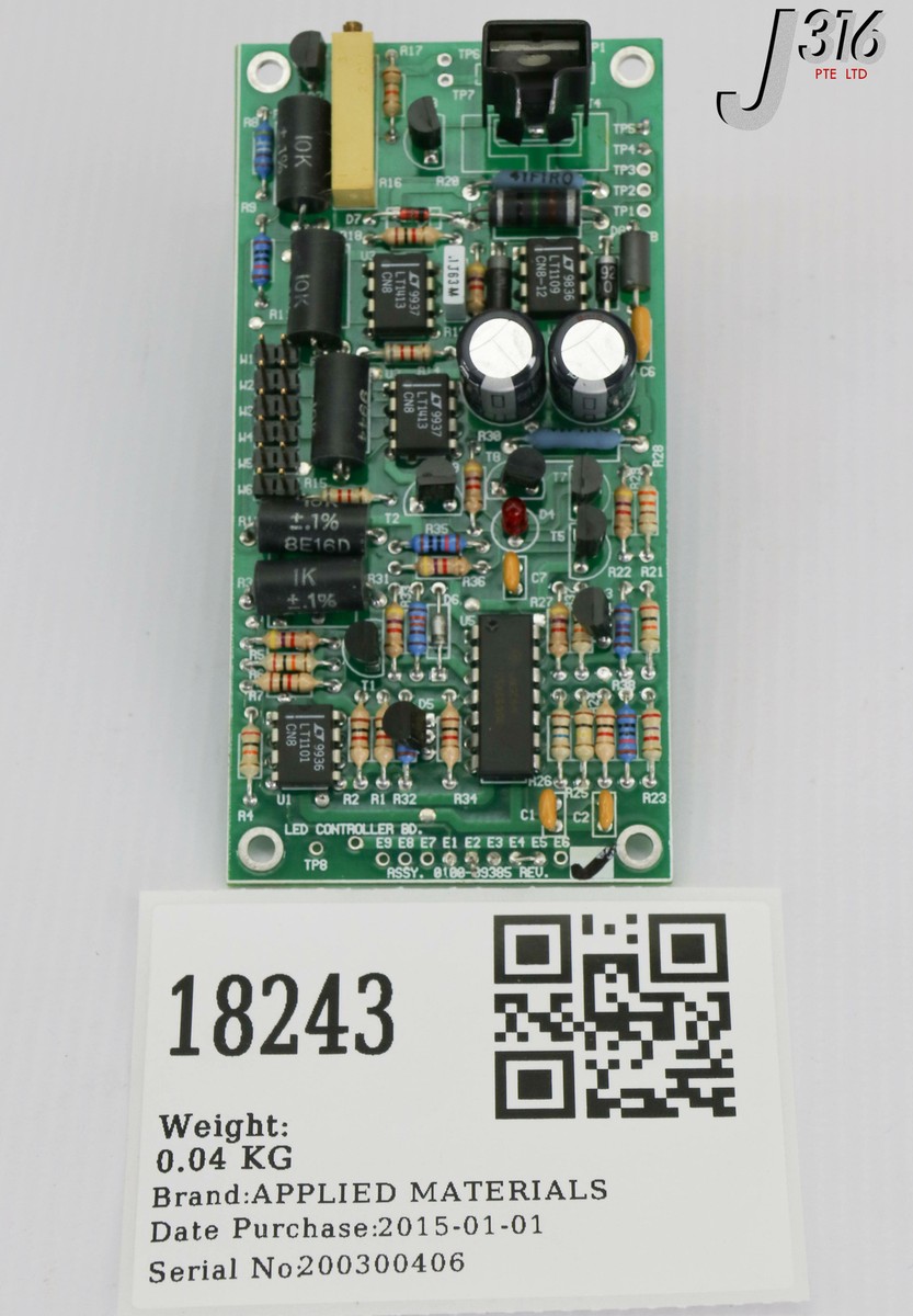 Q 18243 APPLIED MATERIALS PCB, LED CONTROLLER BOARD 0100-09385 | eBay