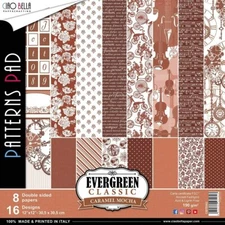 CIAO BELLA PAPER EVERGREEN COLLECTION CARAMEL MOCHA 12X12 -8052789431843