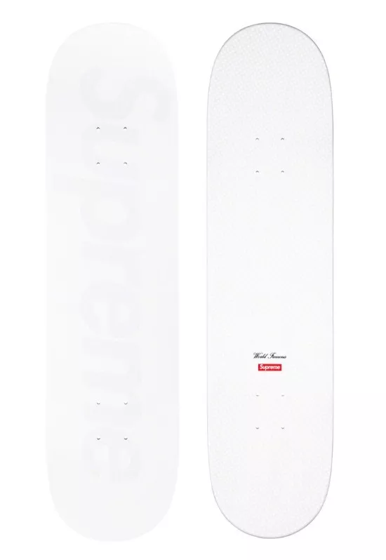 NEW - Supreme Tonal Box Logo Skateboard Deck - White - ORDER CONFIRMED