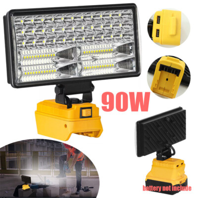 8  90W 84 LED Work Light for Dewalt 20V Flood Light Torch for Workshop,Camping