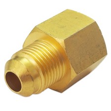 REFRIGERATION PIPEWORK FITTING 1/4" BSP F TO 10mm 3/8" FLARE M COPPER TUBE