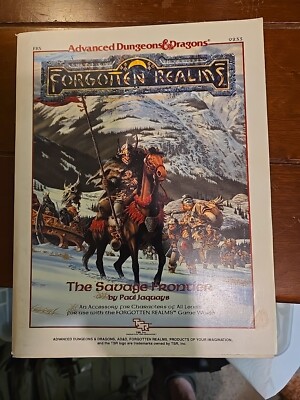 TSR 9233 FR5 AD&D Forgotten Realms The Savage Frontier 1988 no Map