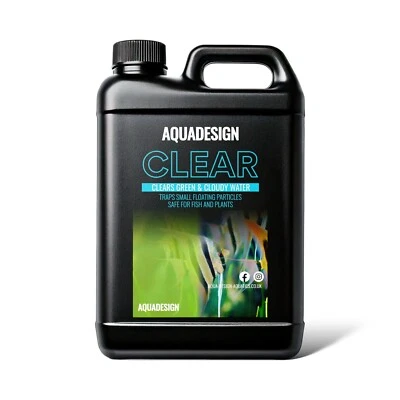 AQUA DESIGN AquaDesign CLEAR Aquarium Water Clarifier 2500ml - Crystal Clear Treats 12,500L