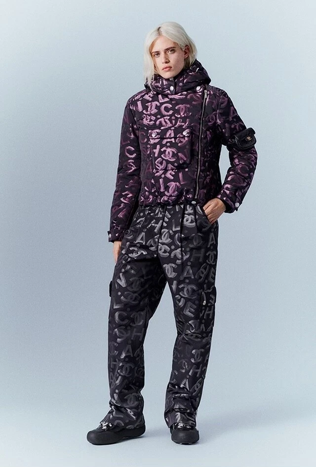 CHANEL 22N 23 COCO NEIE CC LOGO NUOVE ETICHETTE NERO ROSA PUFFER GIACCA ORO CC 36 38