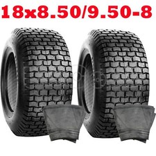 2x Reifen Mantel /2 Schlauch 18x8.5-8 18x9.5-8 für Aufsitzmäher Rasentraktor 4pr
