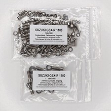 SUZUKI GSX-R 1100 G H J 1986-1988 Kit n°1 vis BTR inox carburateur GSXR GSXR1100