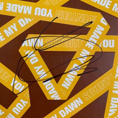 SEVENTEEN you made my dawn eternal sunshine ver. Hoshi autographed