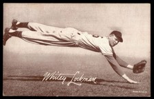 1947-66 Exhibits Baseball #175 Whitey Lockman Postcard Back VG/EX *d2