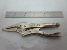Petersen Dewitt Vice Grip 4LN Long Nose Locking Pliers 4" USA