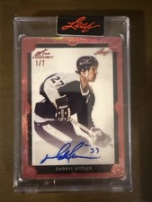 2022 Leaf Art Of Hockey Darryl Sittler Autographed Hockey Card 1/7 BA-DS1