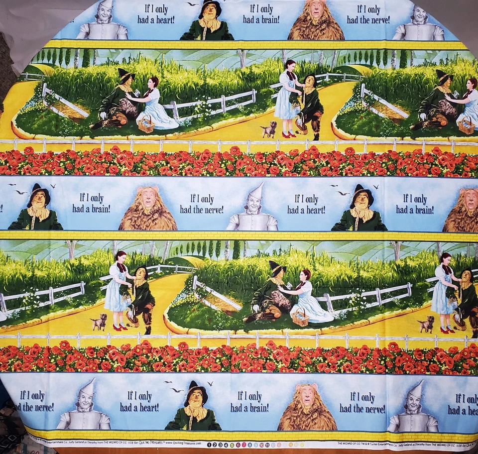 Tela Mago de Oz Acolchado Tesoros Borde Escénico Raya 46 x 43 Precortado Foto 3 de 4