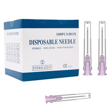 18 Gauge 1 Inch Needle 100Pack ,Luer Lock Industrial 18G-1 IN 25mm