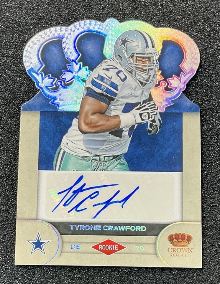 Tyrone Crawford Panini Crown Royale Rookie Signatures #90 Silver