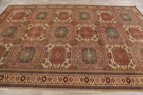Anatolian Living Room Area Rug 6x10 Pink Wool Hand-made Turkish Vintage Carpet - Zdjęcie 15 z 21