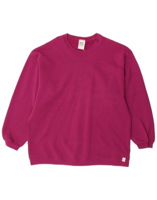 RUSSELL ATHLETIC Herren Sweatshirt Pullover Large Burgund Baumwolle DA12