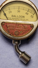 Vintage Moto Meter Balloon Tire Pressure Gauge Tester Vintage Moto Meter Balloon Tire Pressure Gauge Tester