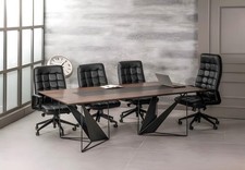 Nowoczesny zestaw do pokoju biurowego zestaw biurowy meble stół konferencyjny + 4x krzesła nowy
