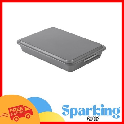 9x13 Nonstick Baking Pan with Oven-Safe Lid for Effortless Baking