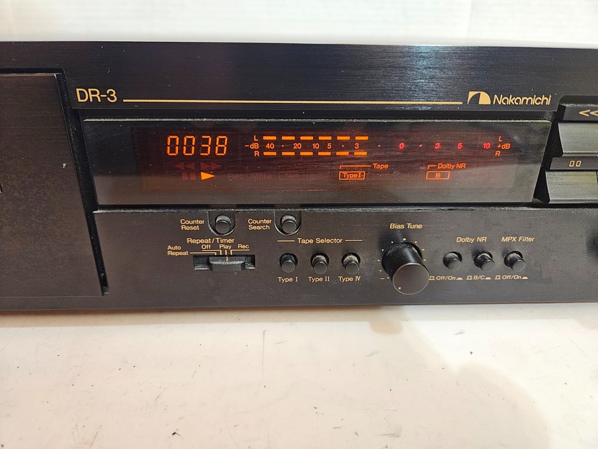 Nakamichi DR-3 Audiophile Cassette Deck Recorder Dolby B/C Tested
