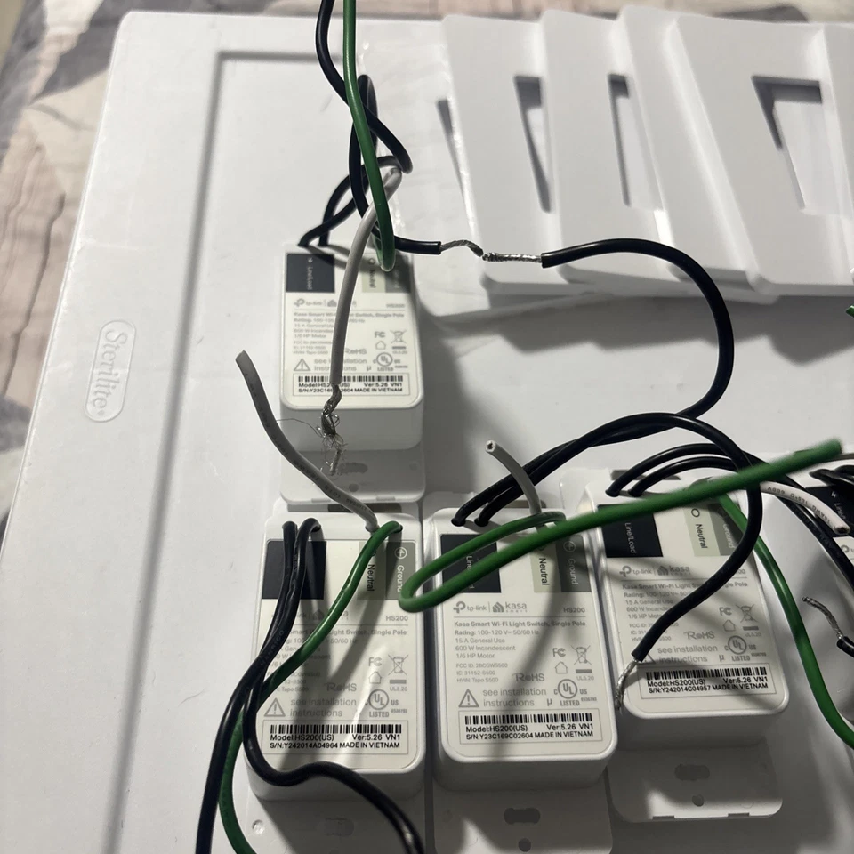 Kasa 智能开关 HS200,单极,需要中性,2.4GHz Wi-Fi,7 件装 — 第 3/4 张图片