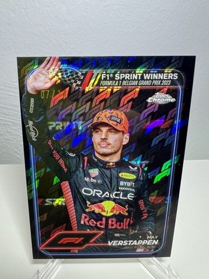 Topps Chrome Formula 1 2024 Max Verstappen 7/10 Logofractor Black Parallel