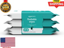 Adult Wet Wipes Flushable Fragrance 42 Count Pack of 3 , white