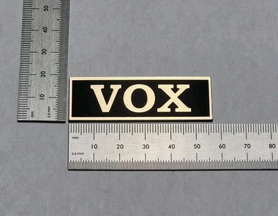 VOX Amplifier Badge Logo Emblem Premium Gold With Self Stick Adhesive 