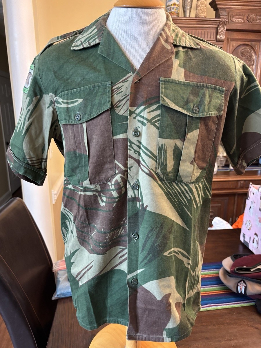 RARE Anorak Recce Belgian Army Congo – Brushstroke Fireforce, Taille Medium Regular