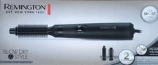 Remington AS7100 Blow Dry Caring Air Styler Hair Dryer Hot Brush, Black