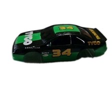 Tyco TCR Slotless SlotCar Body 34 Monroe Green Black, NEW