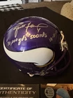 Brett Favre Autographed Mini Helmet Minnesota Vikings Football