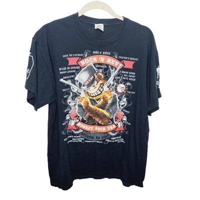 Rock 'N Rev Monkey Rock USA Sturgis, SD Guns N' Roses 2010 Men T-Shirt Large