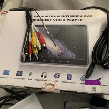 10" Ultra HD TFT Headrest DVD Player Car SUV Multimedia Headrest Monitor w/ HDMI